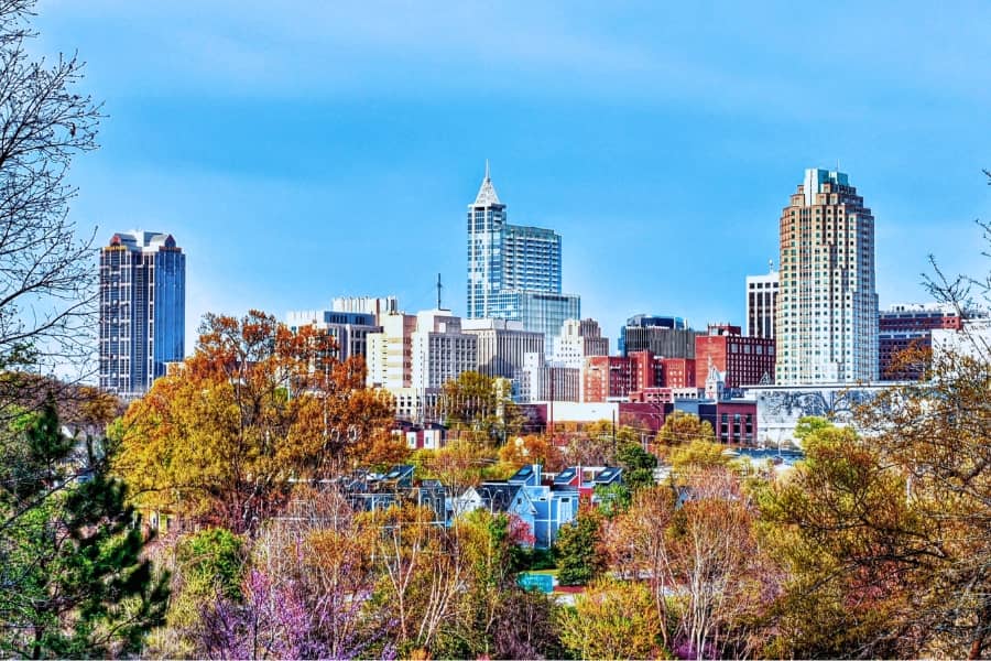 Raleigh skyline